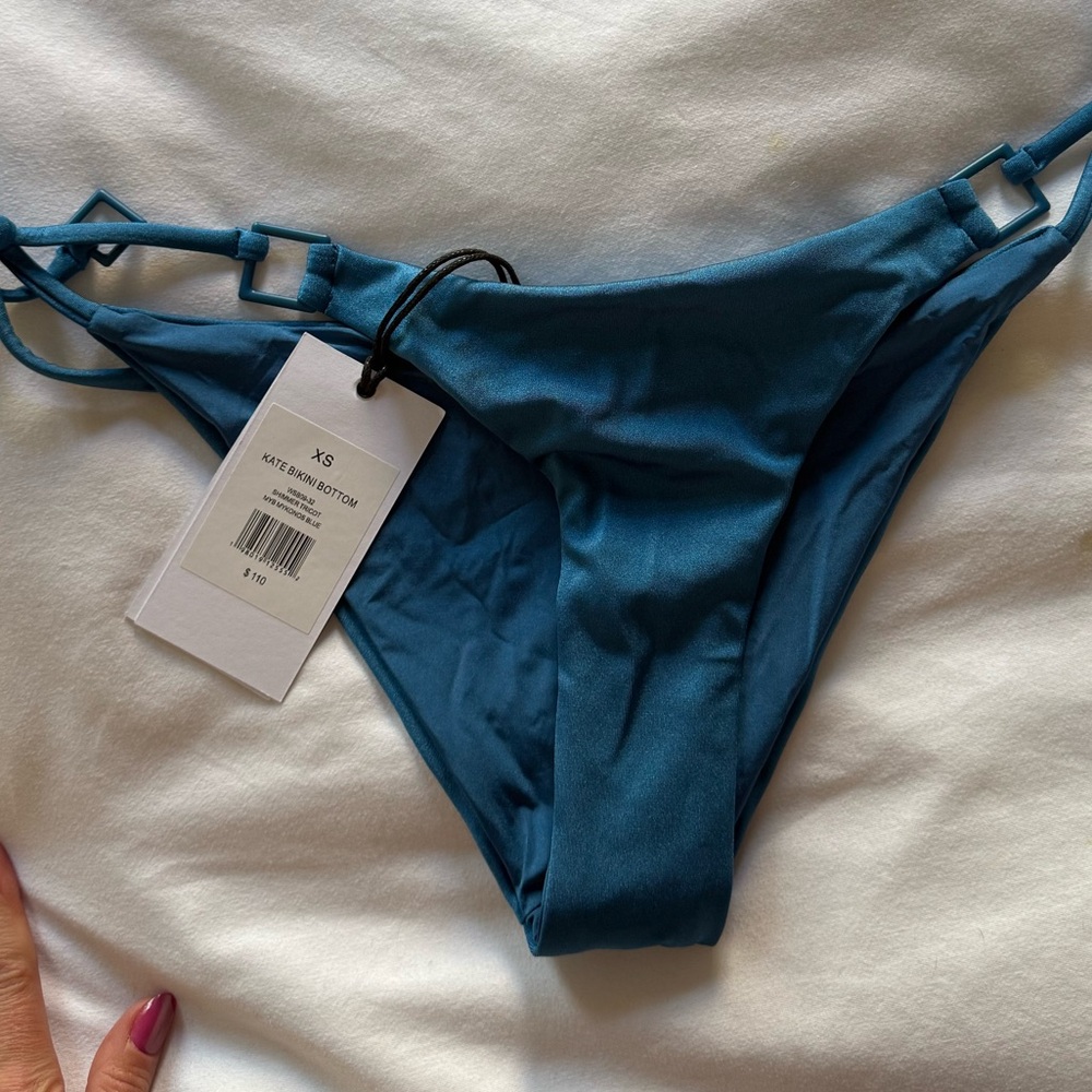 BNWT ONIA BIKINI SET (TOP + BOTTOM) IN MYKONOS BLUE - Picture 8 of 11